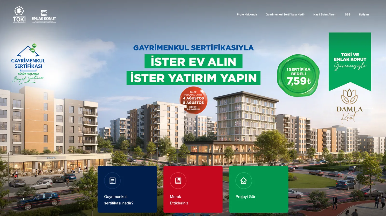 Emlak Konut Gayrimenkul Sertifikası — ekran görüntüsü