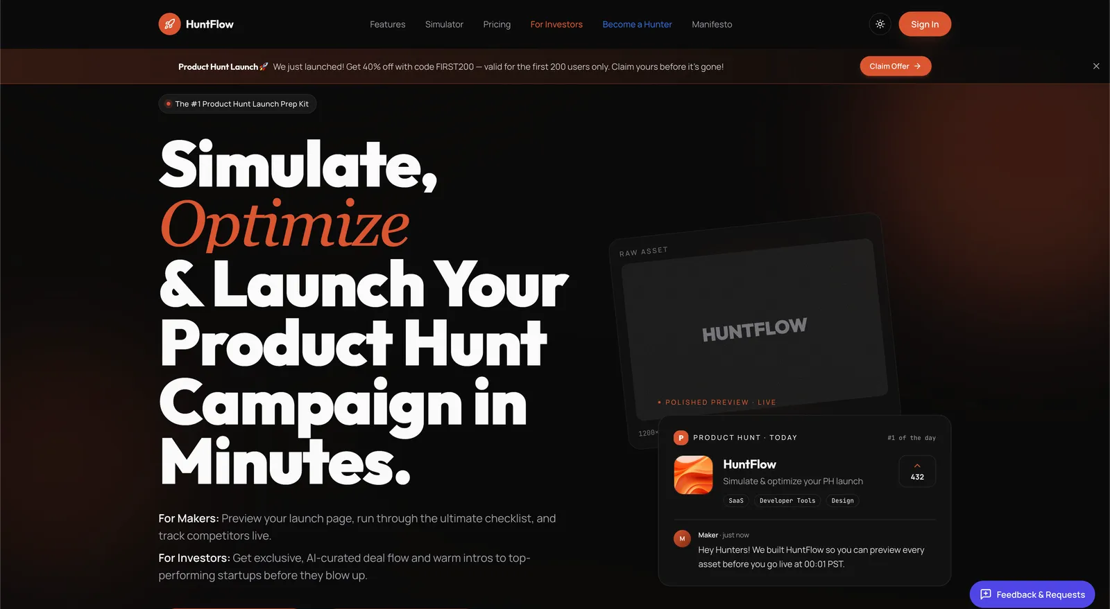 HuntFlow — ekran görüntüsü